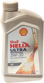 550048694, Моторное масло Shell Helix Ultra Professional AF 5W-30 кан. 1 л | купить в розницу и оптом