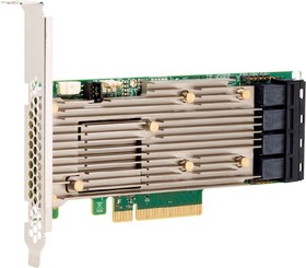 RAID-контроллер Broadcom MegaRAID 9460-16I SGL (05-50011-00 / 05-50011-30011) PCIe 3.1 x8 LP, SAS/SATA/NVMe, RAID 0,1,5,6,10,50,60, 16port(