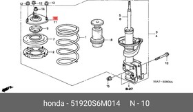 51920S6M014, Опора амортизатора передн прав HONDA: CR-V 02-, FR-V 05-