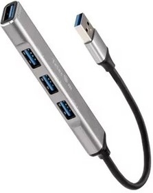 Фото 1/6 Telecom  TA308U  Переходник USB 3.0 -- USB3.0+3 USB2.0, Aluminum Shell, 0.2м [7958820049743]
