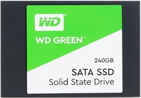 WD SSD GREEN 240Gb SATA3 2,5"/7мм WDS240G3G0A (аналог WDS240G2G0A), 1 year, Western Digital | купить в розницу и оптом