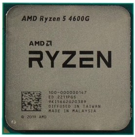 Фото 1/10 CPU AMD Ryzen 5 4600G OEM (100-000000147) {3,70GHz, Turbo 4,20GHz, Vega 7 AM4}