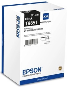 Фото 1/6 EPSON C13T865140 XXL Картридж сверх повышенной ёмкости для WF-M5190DW, WF-M5690DWF (чёрный)