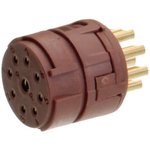 7300 2716, Circular Connector, M23, Socket, Straight, Poles - 12, Solder, Cable Mount