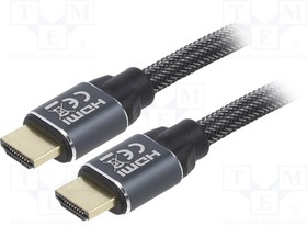 CCBP-HDMI-3M, Кабель; HDMI 2.0; вилка HDMI,с обеих сторон; 3м; черный; 28AWG