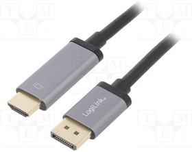 CDA0107, Кабель; DisplayPort 1.2,HDCP 1.3,HDMI 2.0; 2м; черный