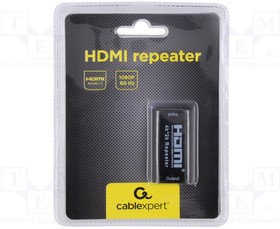 DRP-HDMI-02, Репитер HDMI; HDMI 1.4; гнездо HDMI,с обеих сторон; Цвет: черный