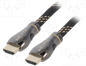CCBP-HDMI8K-2M, Кабель; HDMI 2.1; вилка HDMI,с обеих сторон; 2м; черный; 28AWG