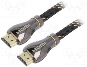 CCBP-HDMI8K-1M, Кабель; HDMI 2.1; вилка HDMI,с обеих сторон; 1м; черный; 28AWG
