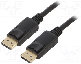 CD0102, Кабель; DisplayPort 1.2,HDCP; вилка DisplayPort,с обеих сторон