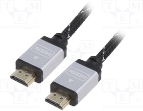 CCB-HDMIL-7.5M, Кабель; HDMI 1.4; вилка HDMI,с обеих сторон; 7,5м; черный; 30AWG
