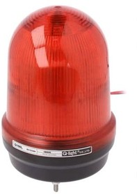 Q100L-12/24-R, Сигнализатор: световой, красный, Q100L, 10-30ВDC, IP65, d97x150мм