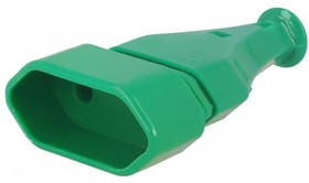 GN-11/GN, Connector: AC supply, female, female, 2P, 250VAC, 2.5A, green