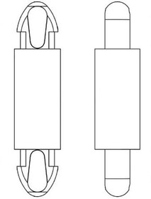 8G806V42832, Дистанц PCB; полиамид 66; Дл: 2мм; защелка / защелка; Цвет: черный