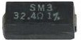 SM4124JT50R0-LR, Res Wirewound 4124 50 Ohm 1% 2W ±20ppm/°C J-Lead SMD T/R