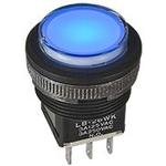 LB26RKW01-5C-JC, Switch Push Button ON ON DPDT Rectangular Button 3A 250VAC ...