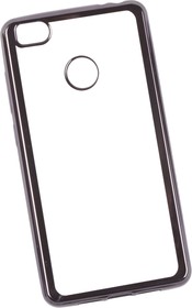 Фото 1/5 Силиконовый чехол LP для Xiaomi Mi 4S TPU прозрачный с черной хром рамкой