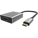Aдаптер USB 3.1 Type-Cm -- HDMI A(f) 4K@60Hz, Aluminum Shell, VCOM CU423T