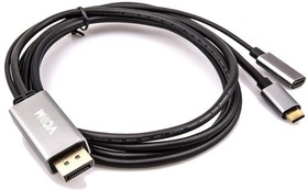 Фото 1/5 CU422MCPD-1.8M, VCOM USB 3.2 Type-C (m) - DisplayPort (m), Кабель-адаптер