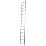 Алюминиевая односекционная приставная лестница 14 широких ступеней НК1 5114