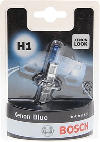 Фото 1/10 1987301011, Лампа 12V H1 55W P14.5s блистер (1шт.) Xenon Blue BOSCH