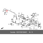 52315S10A01, Втулка стабилизатора задн HONDA: CR-V I 2.0, 2.0 16V 95-02