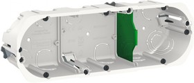 Schneider Electric Коробка 3 поста глубина 50мм д/полых стен белая