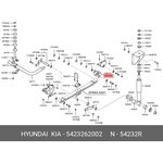 54232-62002, Серьга HYUNDAI HD120 рессоры передней правая OE
