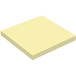 Бумага для заметок с клеевым краем Economy 76x76 мм 100 л пастельный желтый