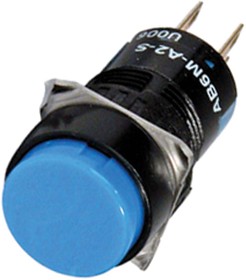 AB6M-M1P-S, Pushbutton Switches 16mm Pushbutton Blue