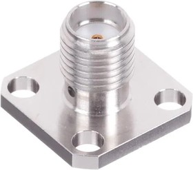 R125410001, RF Connectors / Coaxial Connectors SMA / UNIVERSAL SQUARE FLANGE JACK RECEPTACLE FOR PIN 0.93MM