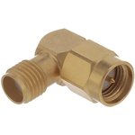 R125771000, RF Adapters - In Series SMA / RIGHT ANGLE MALE - FEMALE ADAPTER