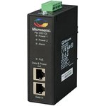 PD-9501GI/DCF, Power over Ethernet - PoE 1P Midspan 60W indust. DC In. Front con.