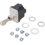2TL1-1A, MICRO SWITCH™ Toggle Switches: TL Series, Double Pole Double Throw (DPDT) 3 Position (On - Off - On), Screw Termi ...