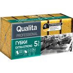 6105, Губки для мытья посуды QUALITA EXTRA STRONG 5 шт/уп