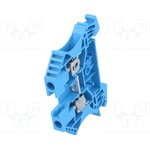 WDU4/BL, Connector: rail, 4mm2, Number of poles: 1, terminals: 2, blue