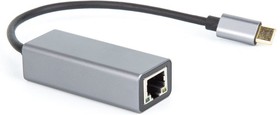 Фото 1/7 VCOM DU320M Кабель-переходник USB 3.1 Type-C -- RJ-45 1000Mbps Ethernet, Aluminum Shell, 0.15м VCOM  DU320M [4895182256361]