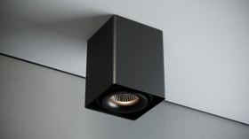 Фото 1/2 Quest Light Светильник накладной, поворотный, черный, под лампу GU10, IP20 CASTLE 1 ED black