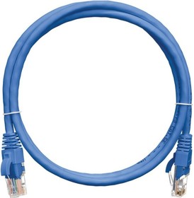 Фото 1/3 Коммутационный шнур U/UTP 4 пары, синий, 0,5м NMC-PC4UD55B-005-BL