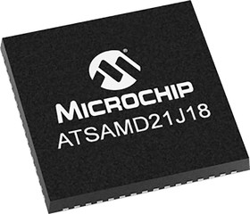 ATSAMD21J18A-MU, 32bit ARM Cortex M0+ Microcontroller, ATSAMD, 48MHz, 256 kB Flash, 64-Pin QFN