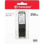 Накопитель SSD Transcend PCIe 3.0 x4 250GB TS250GMTE115S 115S M.2 2280 0.2 DWPD