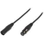 FC619105, Male-female; PIN: 3; Cable: XLR-XLR; 5m