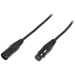 FC619105, Audio / Video Cable Assembly, XLR Plug, 3 Way, XLR Socket, 3 Way ...