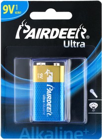 Фото 1/2 6AM6 UD (6LR61), Элемент питания алкалиновый Ultra Digital (крона) (1шт) 9В