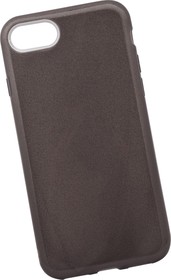 Фото 1/3 Силиконовая крышка LP "Блёстки" для Apple iPhone 8, 7 TPU черная, европакет