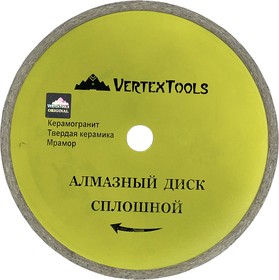 Фото 1/5 Диск алмазный VertexTools сплошной для плиткореза 200X25.4 мм