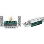 173107-1012, D-Sub hybrid-plug, Plug, 3W3, PCB Pins