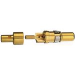 172704-0130, Coaxial Contact, Straight, Plug, Wire Mount, 50Ohm