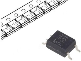 Фото 1/2 TLP109(TPL,E(T, Optocoupler DC-IN 1-CH Transistor With Base DC-OUT 5-Pin SO T/R