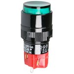 D16LAR1-1abKG, Кнопка с фиксацией / LED 250В/5А